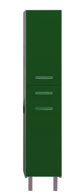 Джулия - 36 Пенал  левый с Б/К  и с ящиком зеленый