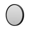 PLUTO - Зеркало 600х600 круглое Nimbus 6 (черный) нейтр.св. сенсор на зеркале