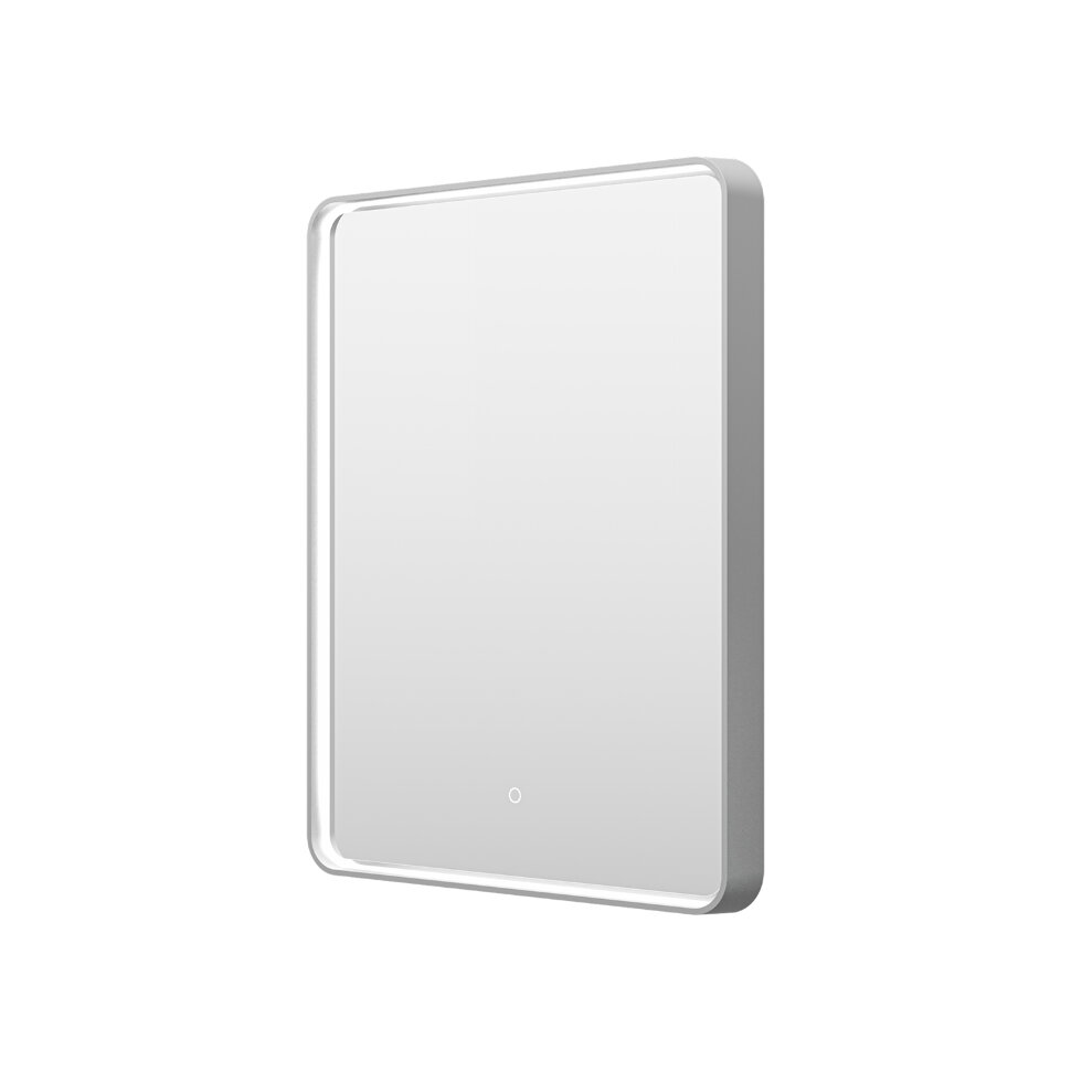 MERCURY - Зеркало 600х800 прямоуг. Rettangolo 6 (платина) нейтр.св. сенсор на зеркале