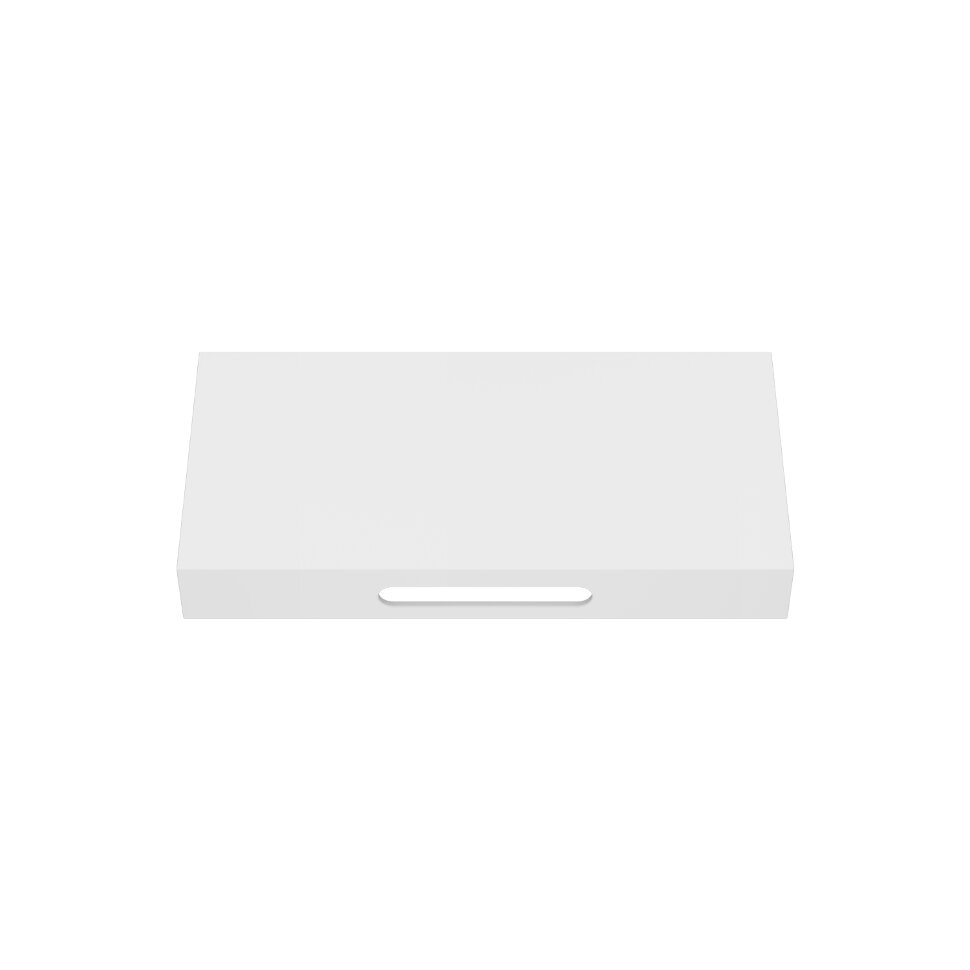 Скарлет - 100 см столешница solid surface, цвет белый, 1 вырезом