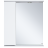 Лира - 60 Зеркало-шкаф с 1 шкаф. левый белая эмаль