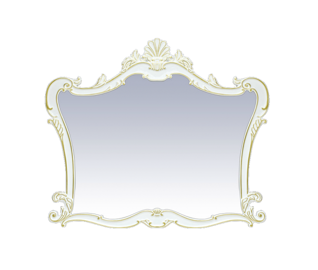 Bianco - 90 Зеркало белое сусальное золото