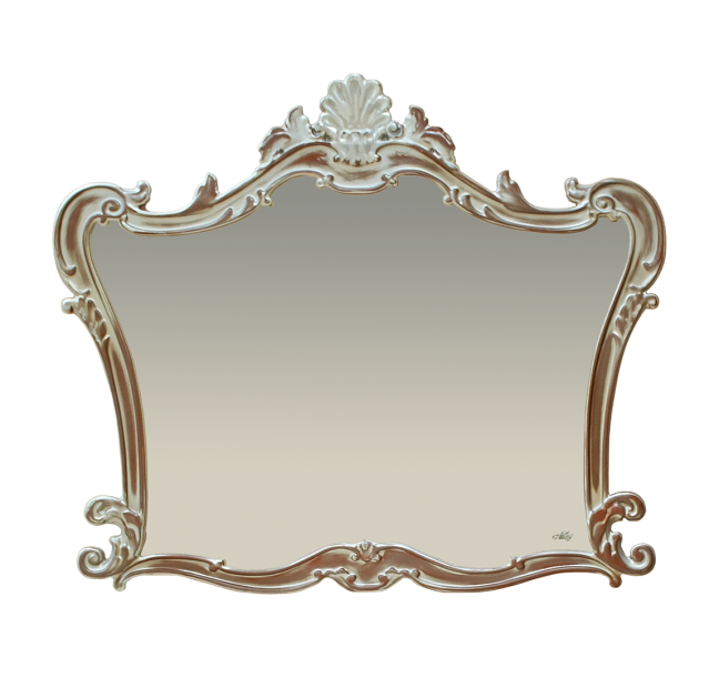 Bianco -100 Зеркало коричн. серебряная патина