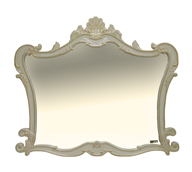 Bianco -120 Зеркало бежевое сусальное золото