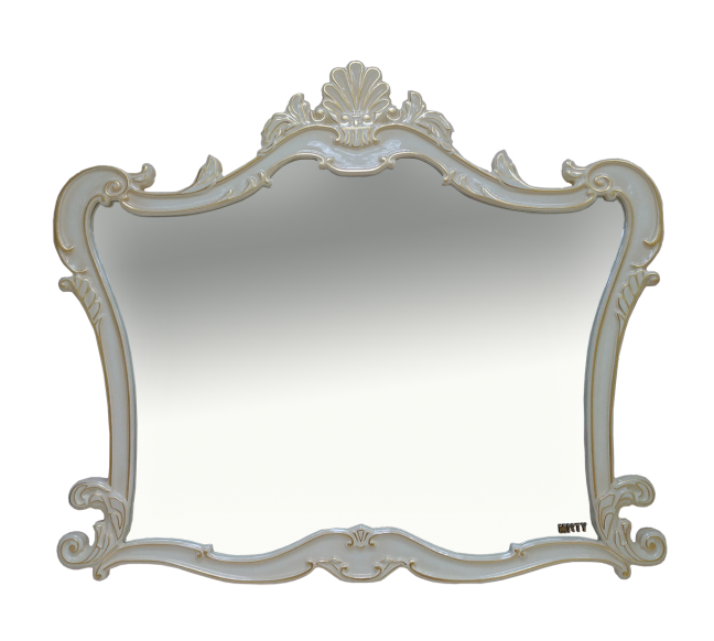 Bianco -120 Зеркало белое сусальное золото