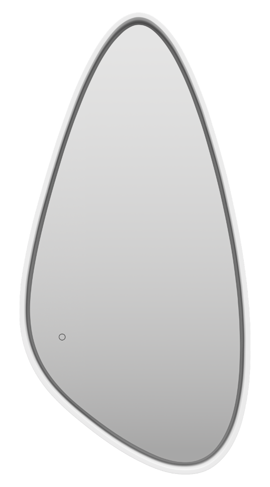 VENUS - Зеркало 600х1200 капля Varket (белый) нейтр.св. сенсор на зеркале