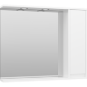 Алиса - 90 Зеркало белое с 1 шкафчиком правое