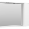 Алиса -100 Зеркало белое с 1 шкафчиком правое