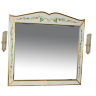 Анжелика -100 Зеркало бежевое с узором  со светильниками