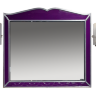 Анжелика -100 Зеркало сиреневое  сусальное серебро со светильниками